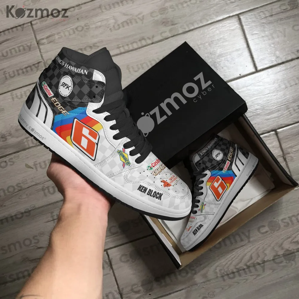 Brad Keselowski Custom Shoes No. 6 Ken Block-Inspired Livery 2023 Livery Racing Shoes - Image 4