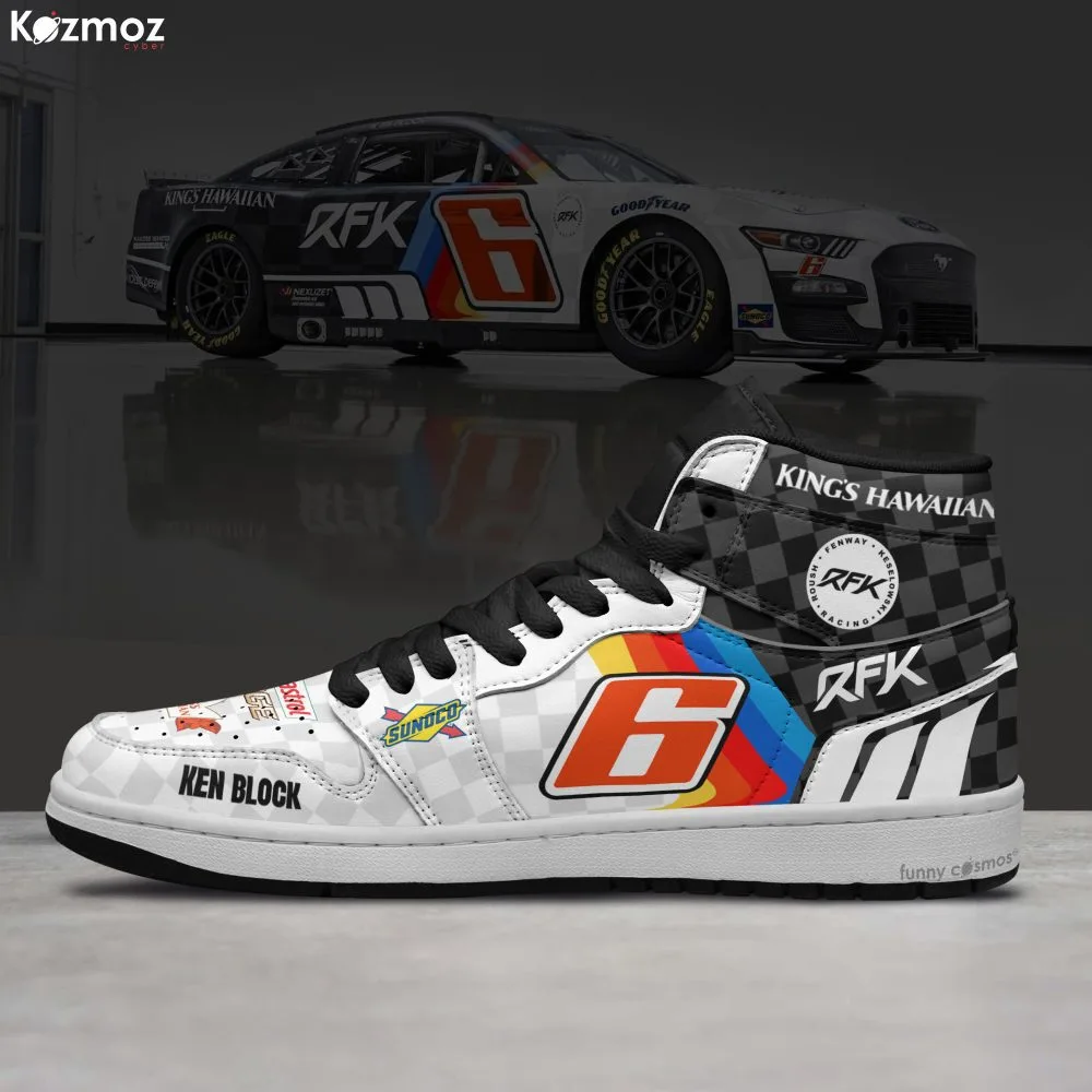Brad Keselowski Custom Shoes No. 6 Ken Block-Inspired Livery 2023 Livery Racing Shoes - Image 3