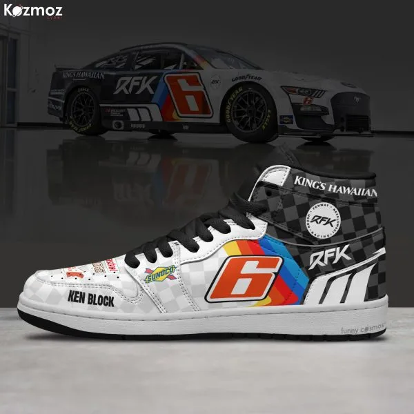 Brad Keselowski Custom Shoes No. 6 Ken Block-Inspired Livery 2023 Livery Racing Shoes - Image 3