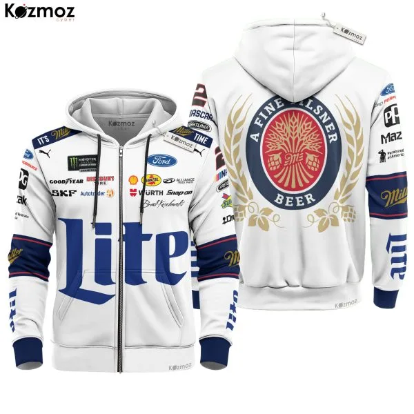 Brad Keselowski Racing Suit Miller Lite 2018 Collection - NASCAR Racing Team - Image 3