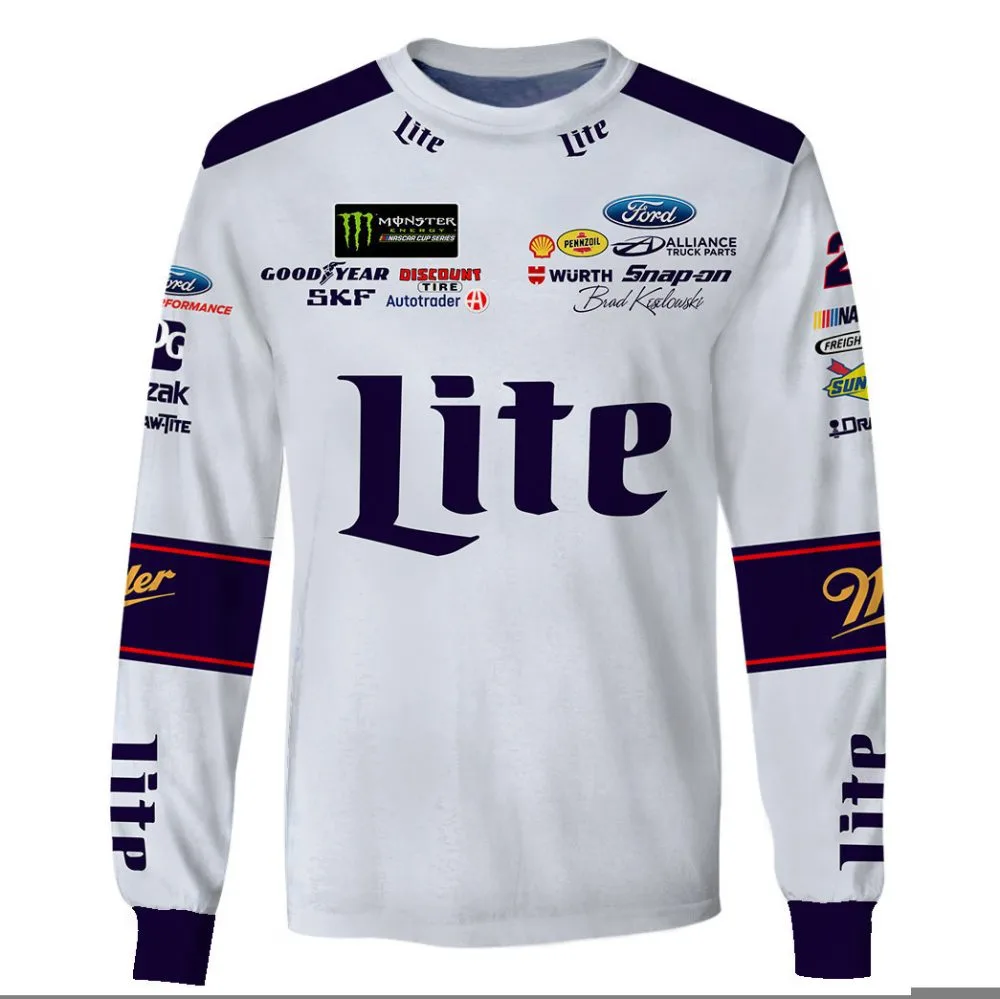 Brad Keselowski Racing Suit Miller Lite 2018 Collection - NASCAR Racing Team - Image 4