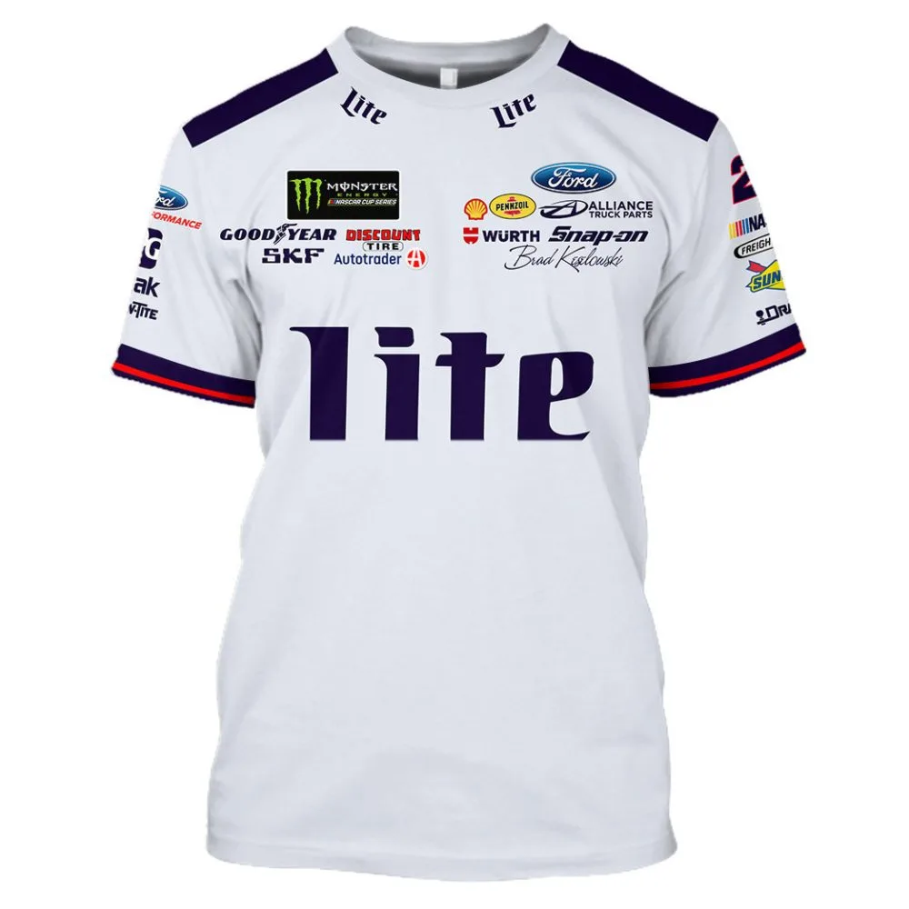 Brad Keselowski Racing Suit Miller Lite 2018 Collection - NASCAR Racing Team - Image 6