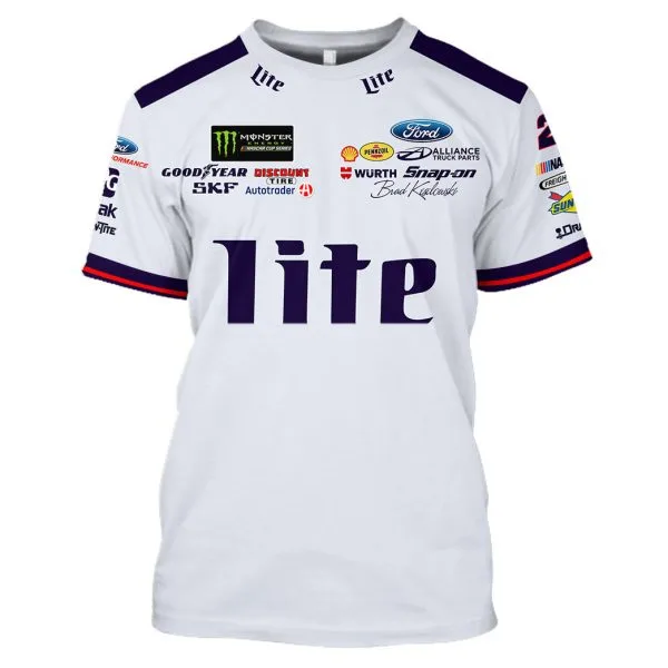 Brad Keselowski Racing Suit Miller Lite 2018 Collection - NASCAR Racing Team - Image 6