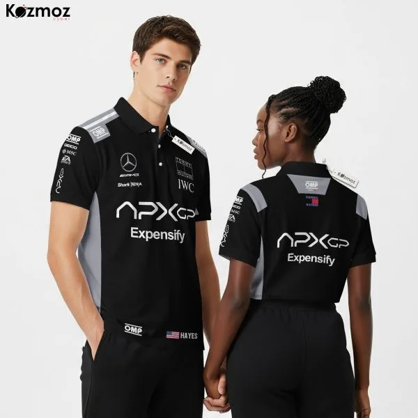 Brad Pitt Racing Polo Shirt Sonny Hayes Film Polo (Black Version) Collection - Movie Polo Shirt
