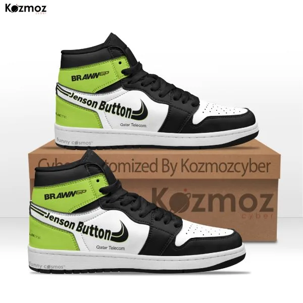 Brawn GP Jenson Button Custom Shoes BGP 001 Livery 2009 Livery Racing Shoes - 2