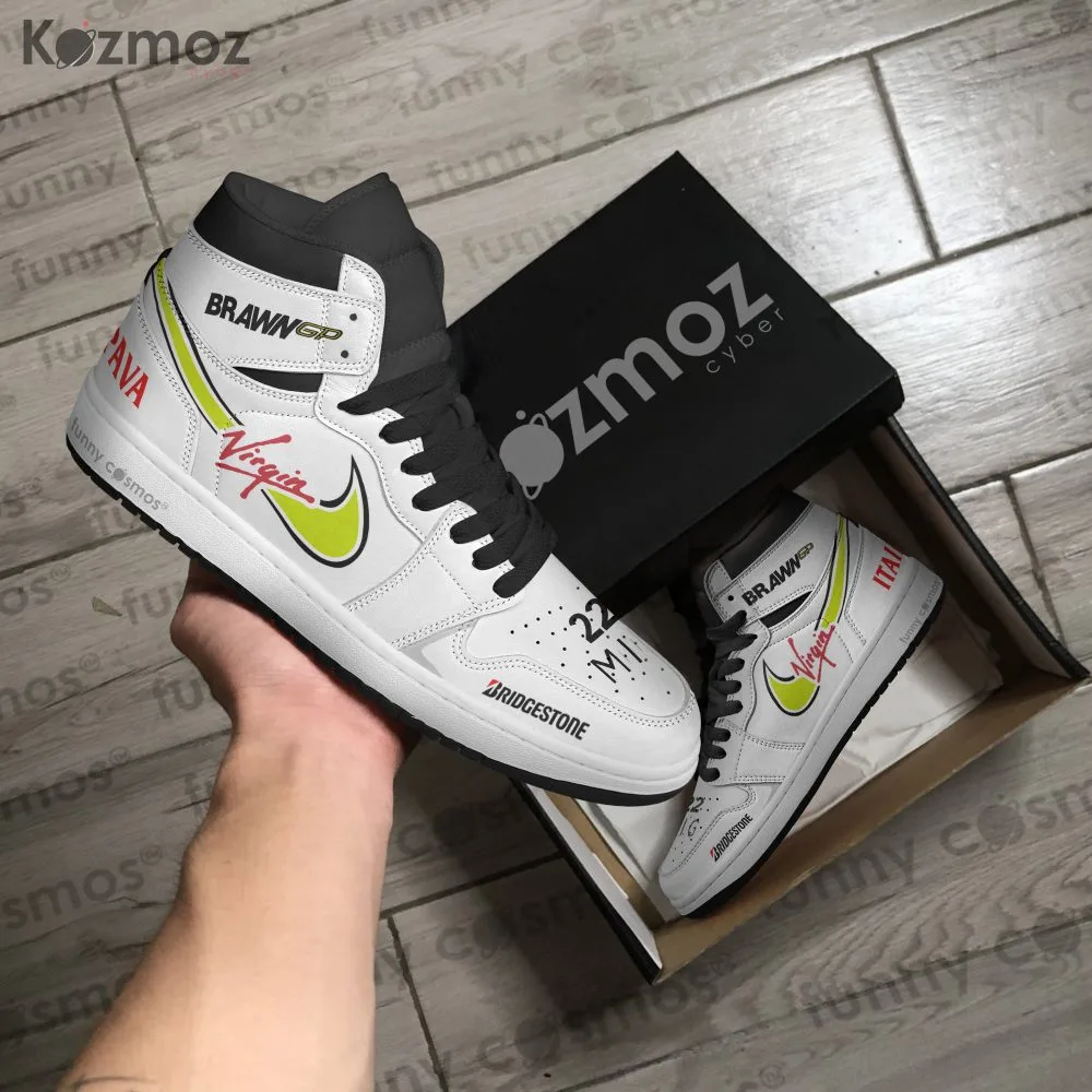 Brawn GP Jenson Button Custom Shoes Brawn GP 001 Livery GP Racing Shoes - Image 4