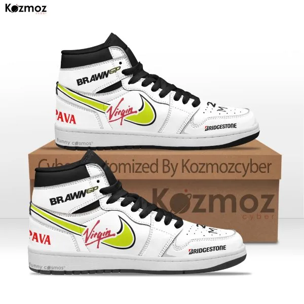 Brawn GP Jenson Button Custom Shoes Brawn GP 001 Livery GP Racing Shoes - 3