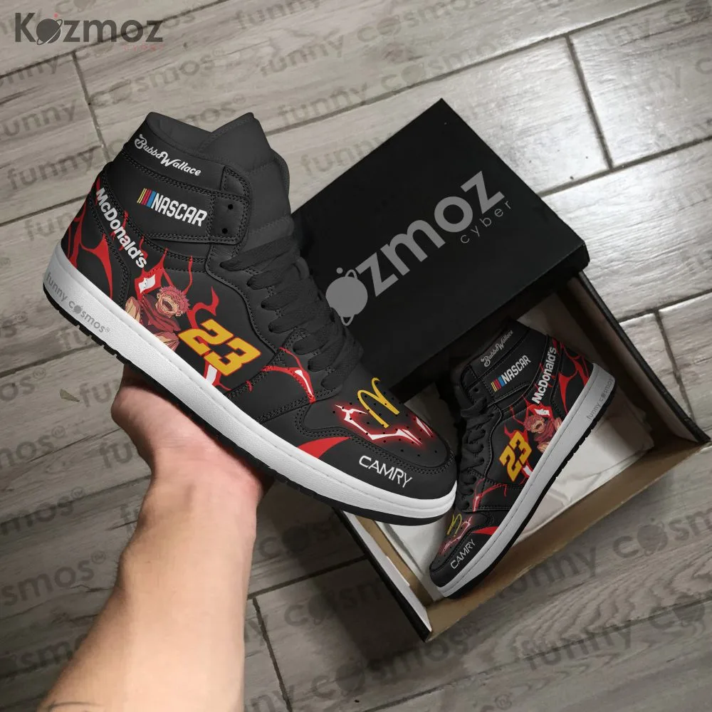 Bubba Wallace Custom Shoes JJK McDonald Livery 2024 Livery #23 Racing Shoes - Image 4