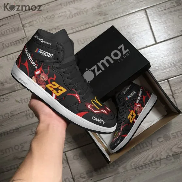 Bubba Wallace Custom Shoes JJK McDonald Livery 2024 Livery #23 Racing Shoes - Image 4
