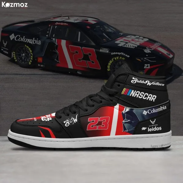 Bubba Wallace Custom Shoes No. 23 Columbia Star Wars X-Wing Livery 2024 Livery Racing Shoes - Image 3