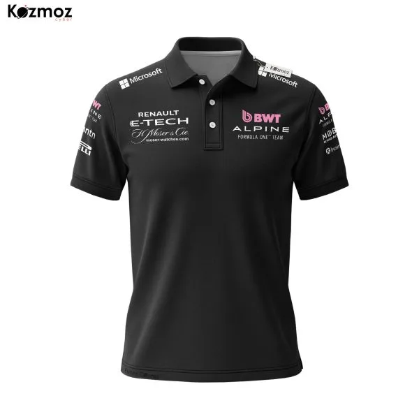 Alternative view of BWT Alpine Racing Shirt Polo - Renault E-Tech Tee