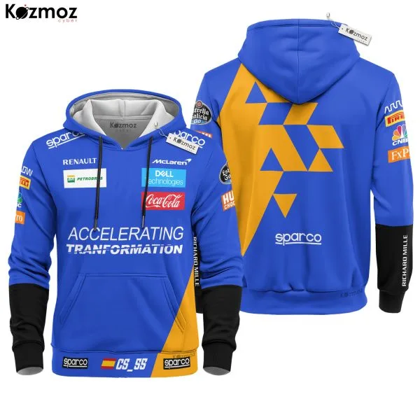 Alternative view of Carlos Sainz Racing Costume 2019 Sparco Signed Collection - McLaren  Racing Team -