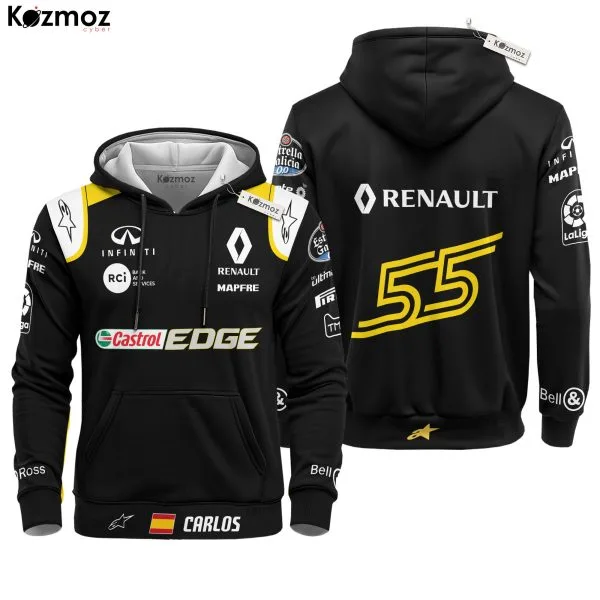 Alternative view of Carlos Sainz Racing Costume Castrol Edge 2018 Collection - Renault  Racing Team -