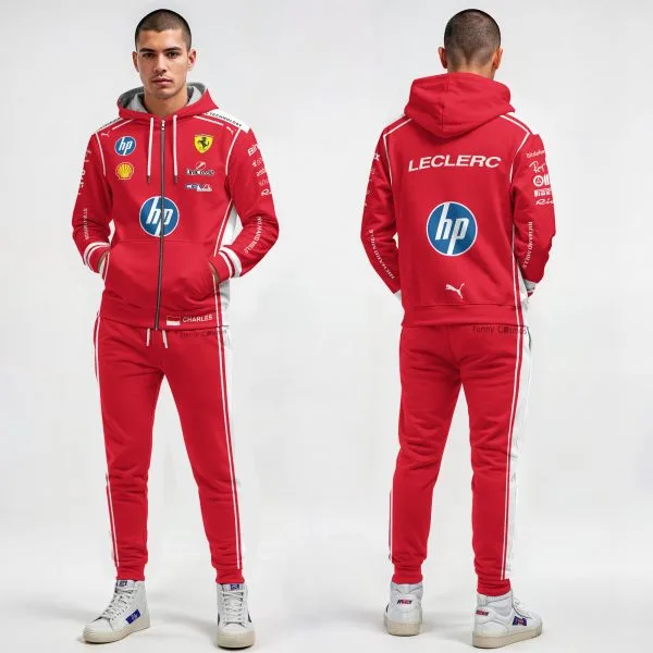 Alternative view of Charles Leclerc 2026 F1 Livery Costume Racing Suit