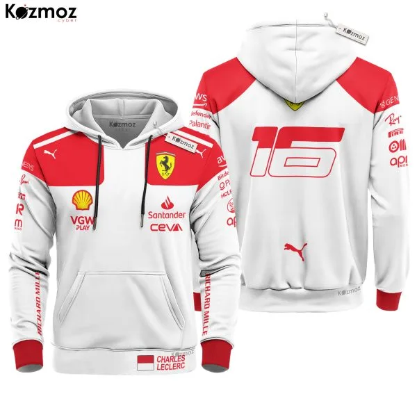 Alternative view of Charles Leclerc Racing Costume 2023 Monaco GP Collection - SF Racing Team -