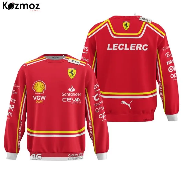 Charles Leclerc Racing Costume 2024 Collection - SF Racing Team - Image 4