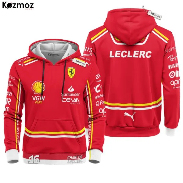 Alternative view of Charles Leclerc Racing Costume 2024 Collection - SF Racing Team