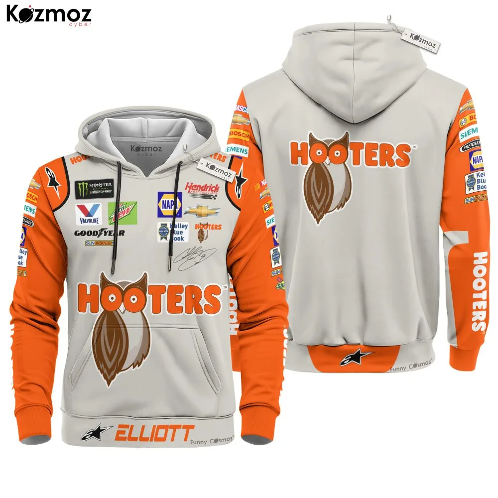 Chase Elliott Racing Firesuit Costume Hooters COA 2018 Collection - Hendrick Motorsports NASCAR Racing Team - Image 2