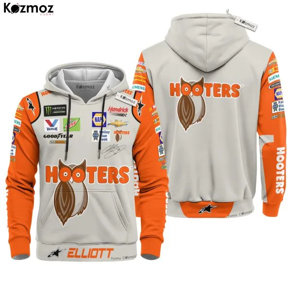 Chase Elliott Racing Firesuit Costume Hooters COA 2018 Collection - Hendrick Motorsports NASCAR Racing Team - Image 2