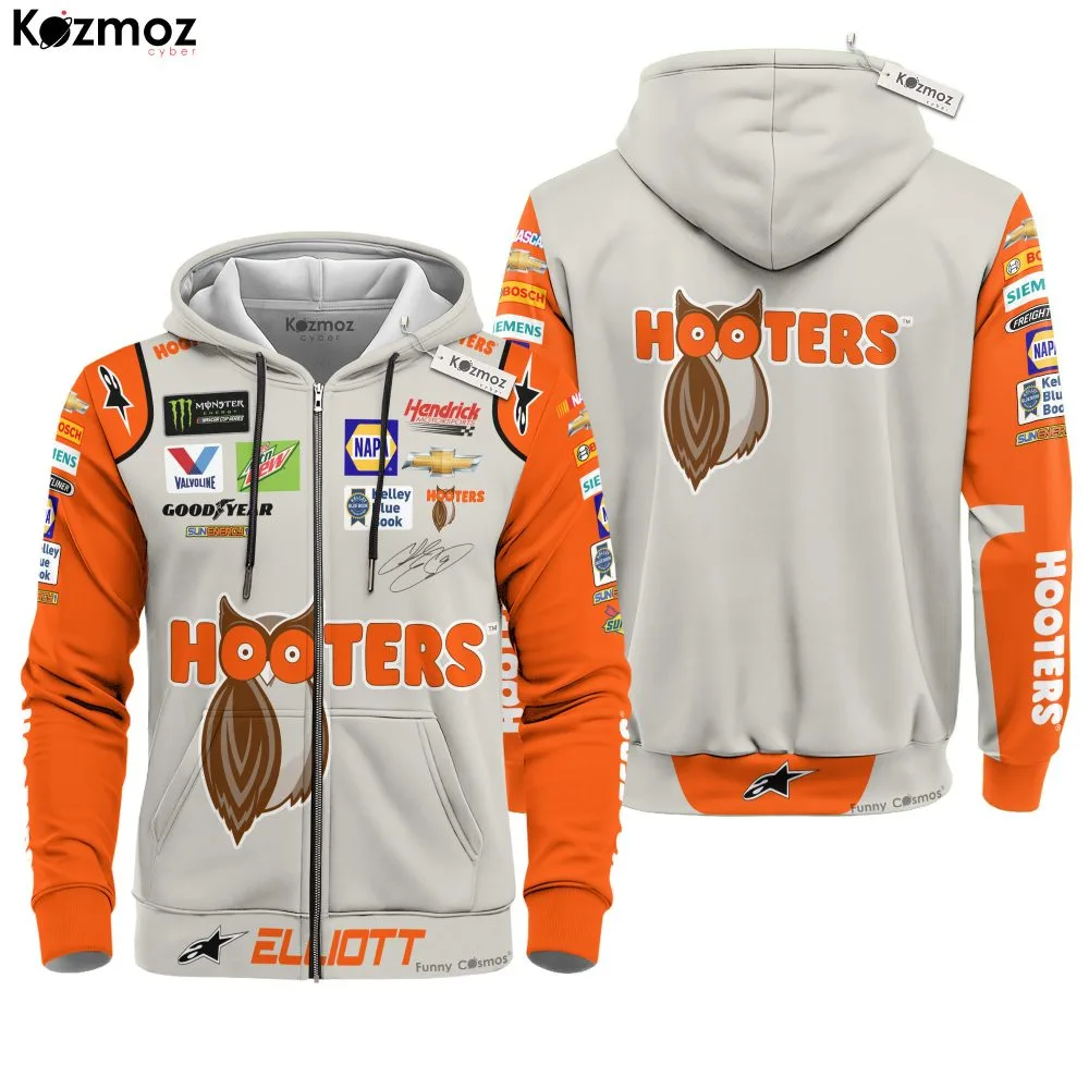 Chase Elliott Racing Firesuit Costume Hooters COA 2018 Collection - Hendrick Motorsports NASCAR Racing Team - Image 3