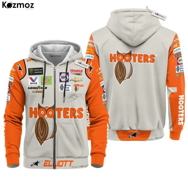Chase Elliott Racing Firesuit Costume Hooters COA 2018 Collection - Hendrick Motorsports NASCAR Racing Team - Image 3