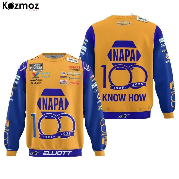 Chase Elliott Racing Firesuit Costume NAPA 100th Anniversary 2018 Collection - Hendrick Motorsports NASCAR Racing Team - Image 4