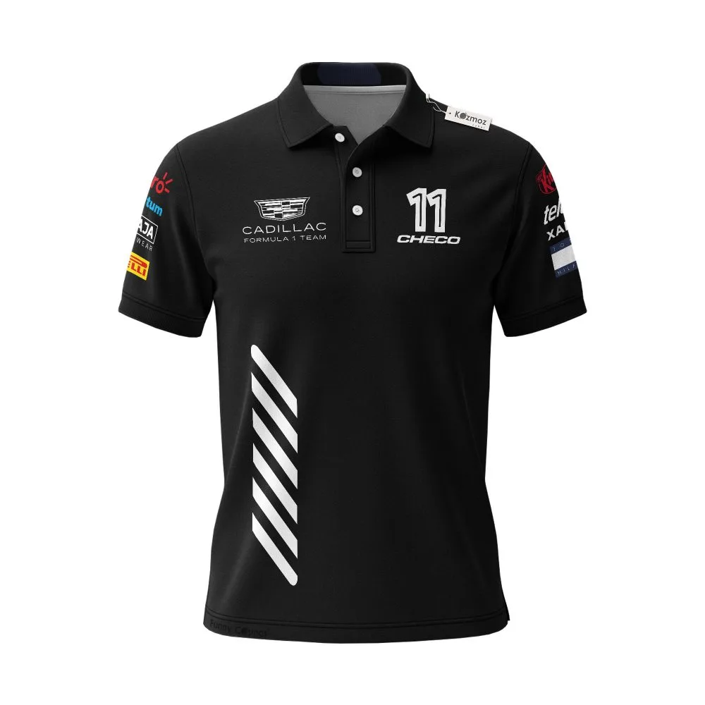 Checo Perez F1 Playera Polo Cadillac 2026 Custom Polo Shirt - Image 2