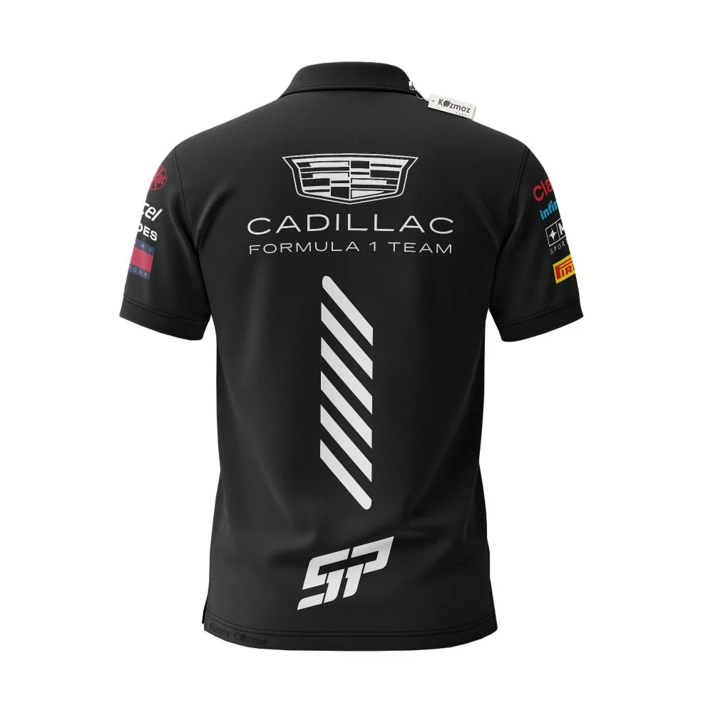 Checo Perez F1 Playera Polo Cadillac 2026 Custom Polo Shirt - Image 3