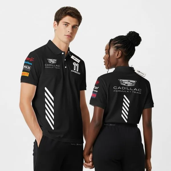 Checo Perez F1 Playera Polo Cadillac 2026 Custom Polo Shirt - 2