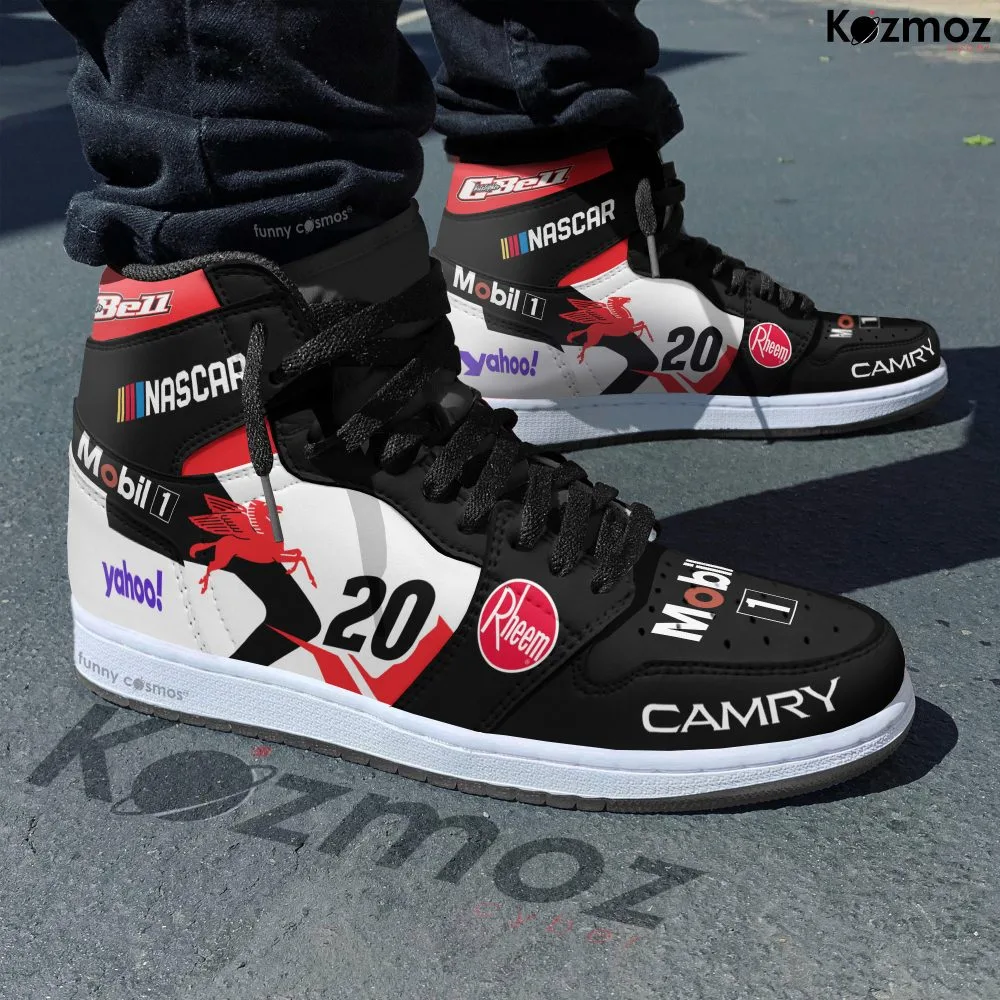 Christopher Bell Custom Shoes Mobil 1 Camry Livery 2024 Livery #20 Racing Shoes - Image 2