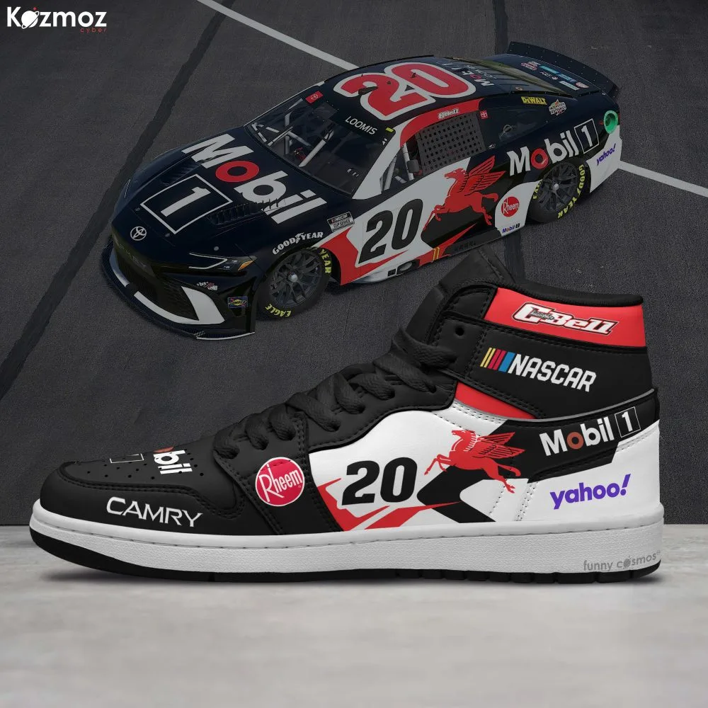 Christopher Bell Custom Shoes Mobil 1 Camry Livery 2024 Livery #20 Racing Shoes - Image 3