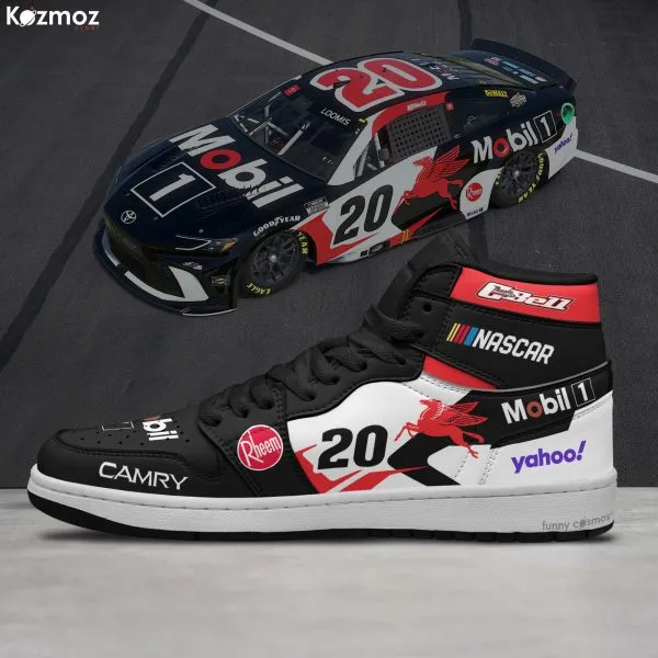 Christopher Bell Custom Shoes Mobil 1 Camry Livery 2024 Livery #20 Racing Shoes - Image 3