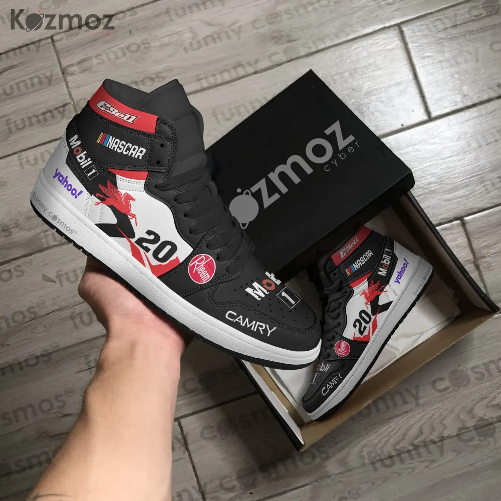 Christopher Bell Custom Shoes Mobil 1 Camry Livery 2024 Livery #20 Racing Shoes - Image 4