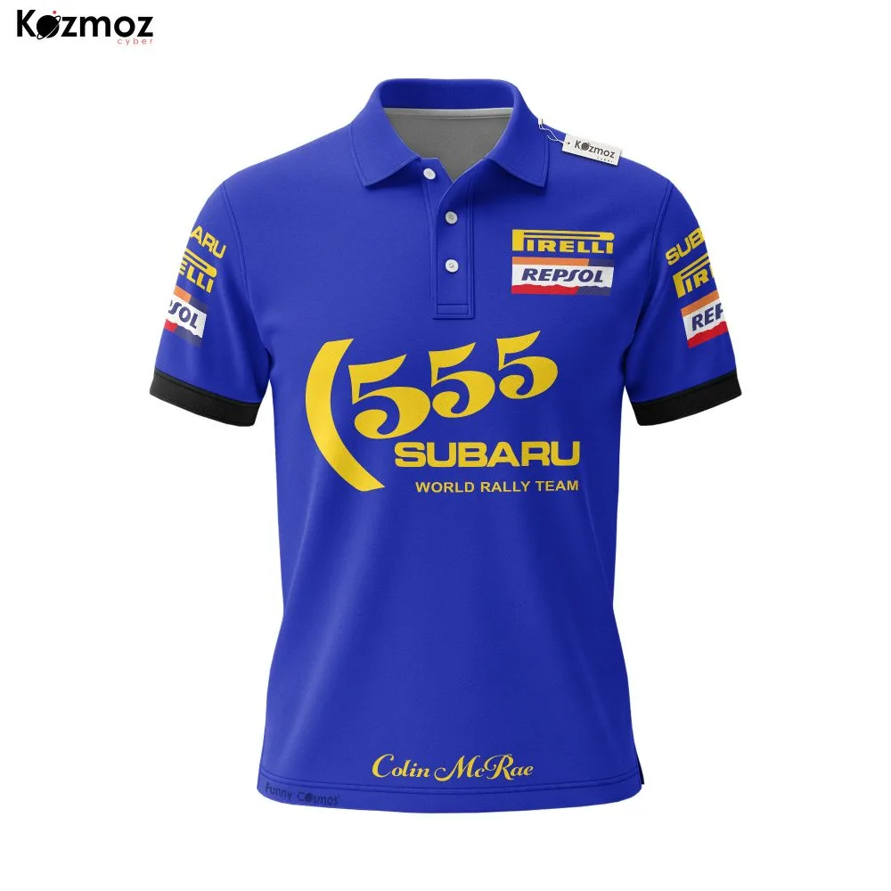Colin McRae Racing Costume Subaru 555 Polo Shirt - Subaru Rally Team - Image 2