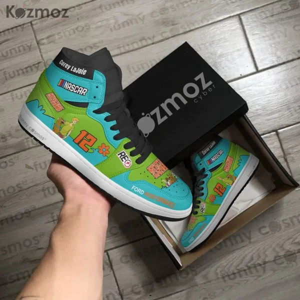 Corey LaJoie Custom Shoes Machine Scooby Go Fas Racing NASCAR Theme Livery 2019 Livery Mystery Racing Shoes - Image 4