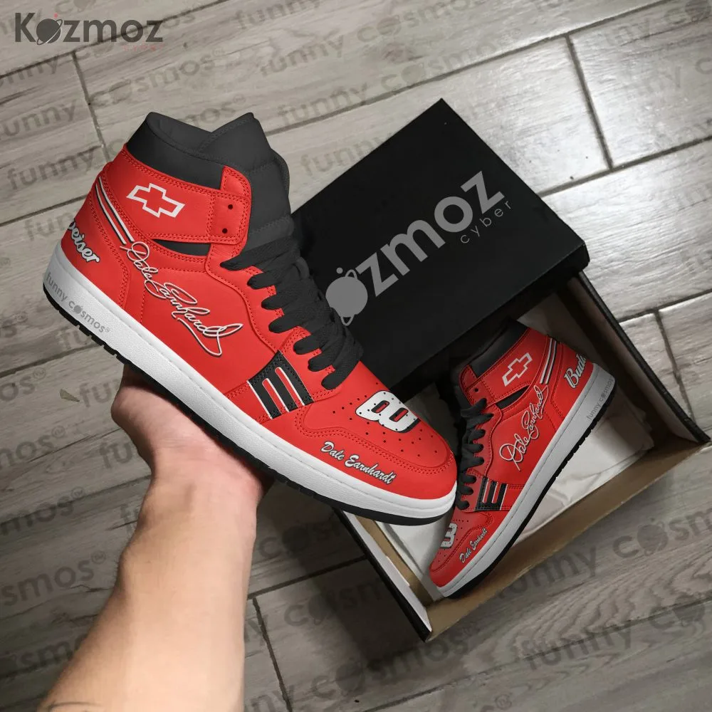 Dale Earnhardt Custom Shoes Budweiser #8 Livery 2004 Livery Jr. Racing Shoes - Image 4