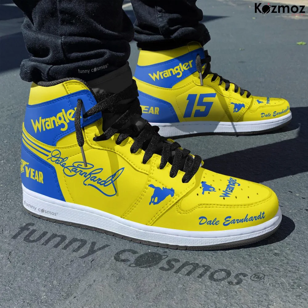 Dale Earnhardt JD1 Sneakers RCR Wrangler #15 #3 Livery 1984 Custom Racing Shoes - Image 2