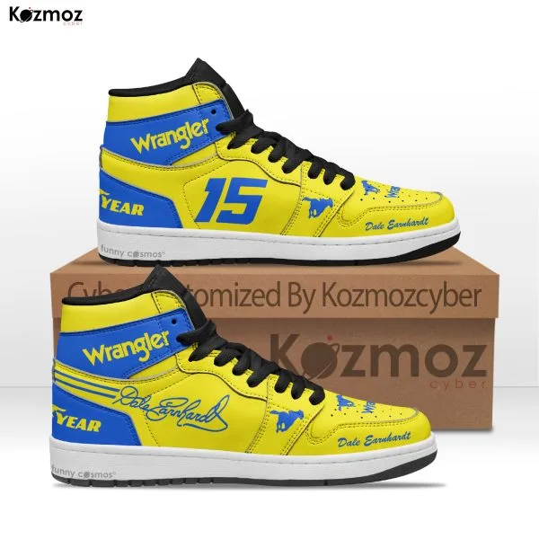 Dale Earnhardt JD1 Sneakers RCR Wrangler #15 #3 Livery 1984 Custom Racing Shoes