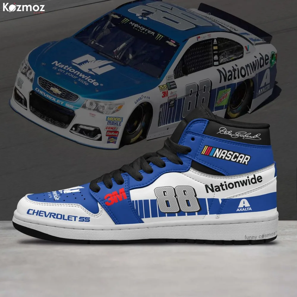 Dale Earnhardt Jr Custom Shoes Nationwide No. 88 Livery 2017 Livery Jr. Racing Shoes - Image 3
