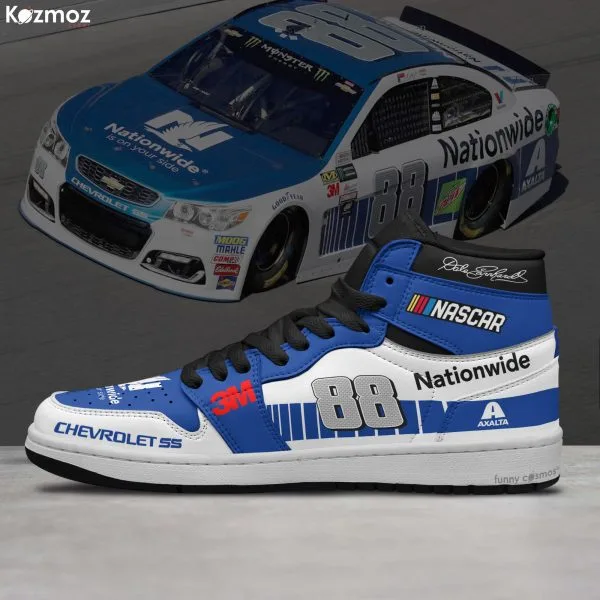Dale Earnhardt Jr Custom Shoes Nationwide No. 88 Livery 2017 Livery Jr. Racing Shoes - Image 3