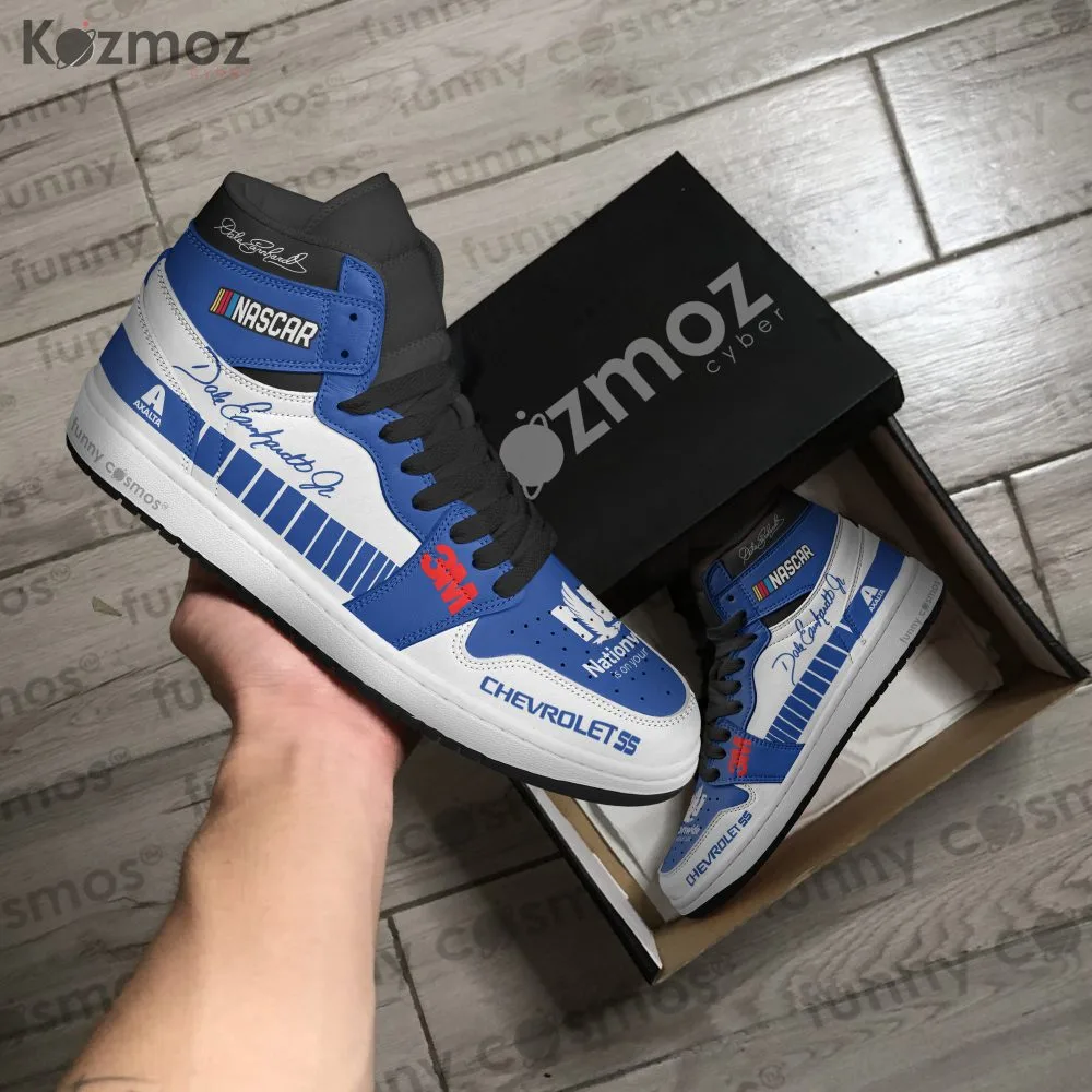 Dale Earnhardt Jr Custom Shoes Nationwide No. 88 Livery 2017 Livery Jr. Racing Shoes - Image 4