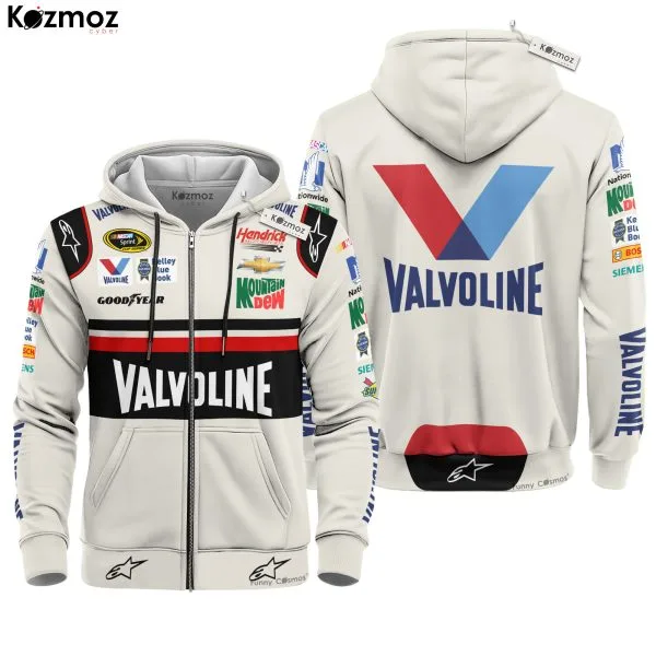 Dale Earnhardt Jr Racing Firesuit Costume Darlington Race Used Valvoline 2015 Collection - Hendrick Motorsports NASCAR Racing Team - Image 3