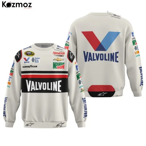Dale Earnhardt Jr Racing Firesuit Costume Darlington Race Used Valvoline 2015 Collection - Hendrick Motorsports NASCAR Racing Team - Image 4