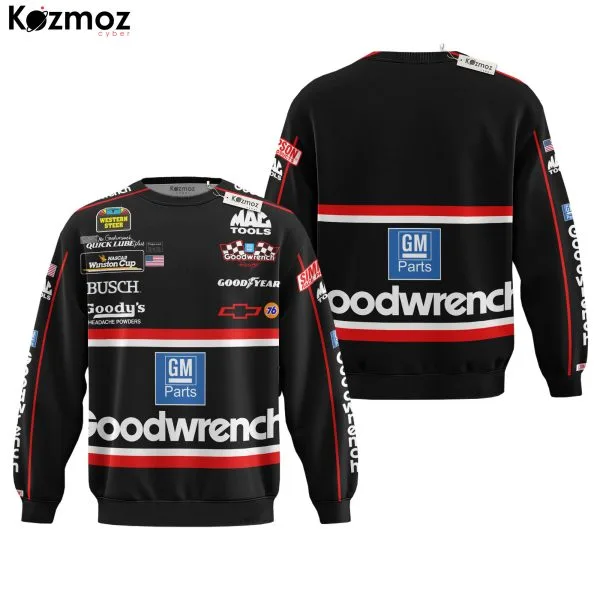 Dale Earnhardt Sr Racing Costume 1993 Crew Suit RCR Goodwrench Black Collection - RCR NASCAR Racing Team - Image 4