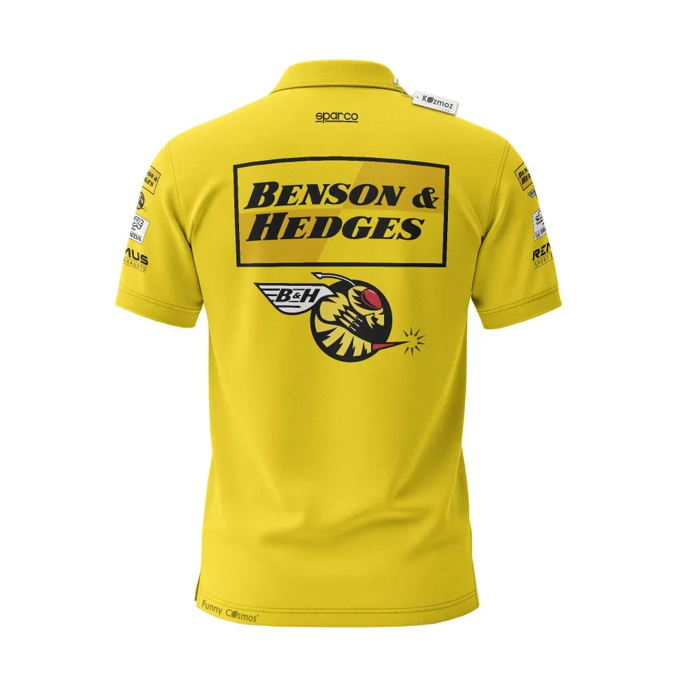 Damon Hill 1999 Race Used Japanese GP Final F1 Start Jordan F1 Polo Shirt - Image 3