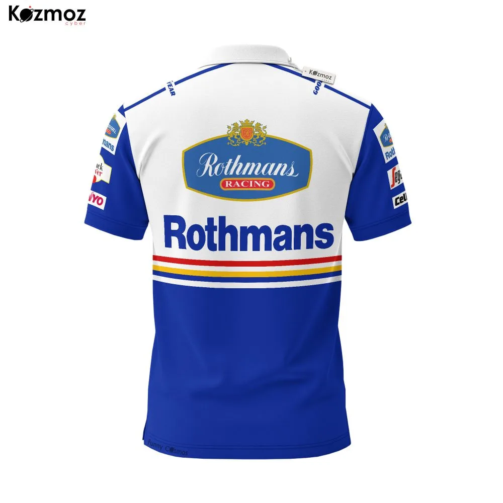 Damon Hill Williams Racing Polo Shirt - 1996 Motorsport Teamwear - Image 3