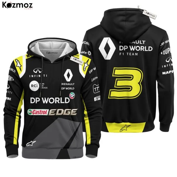 Alternative view of Daniel Ricciardo 2018 Renault DP World Race Suit Uniform - Racing Suit -