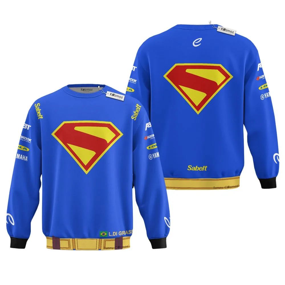 David Coulthard RBR Monaco JP Racing Suit 2006 Superman Livery Costume Racing Suite - Image 5