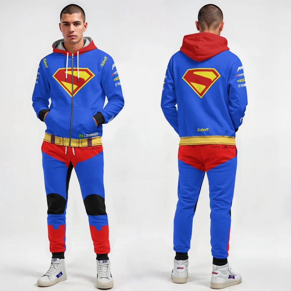 David Coulthard RBR Monaco JP Racing Suit 2006 Superman Livery Costume Racing Suite - Image 2