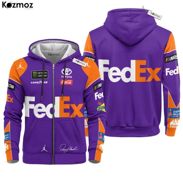 Denny Hamlin Racing Suit FedEx 2020 Collection - NASCAR Racing Team - Image 8